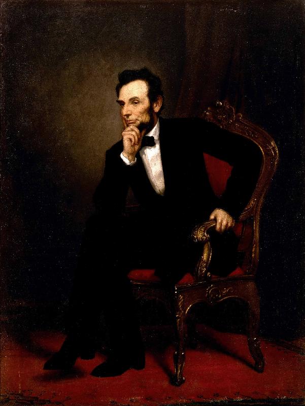 George P.A.Healy Abraham Lincoln France oil painting art